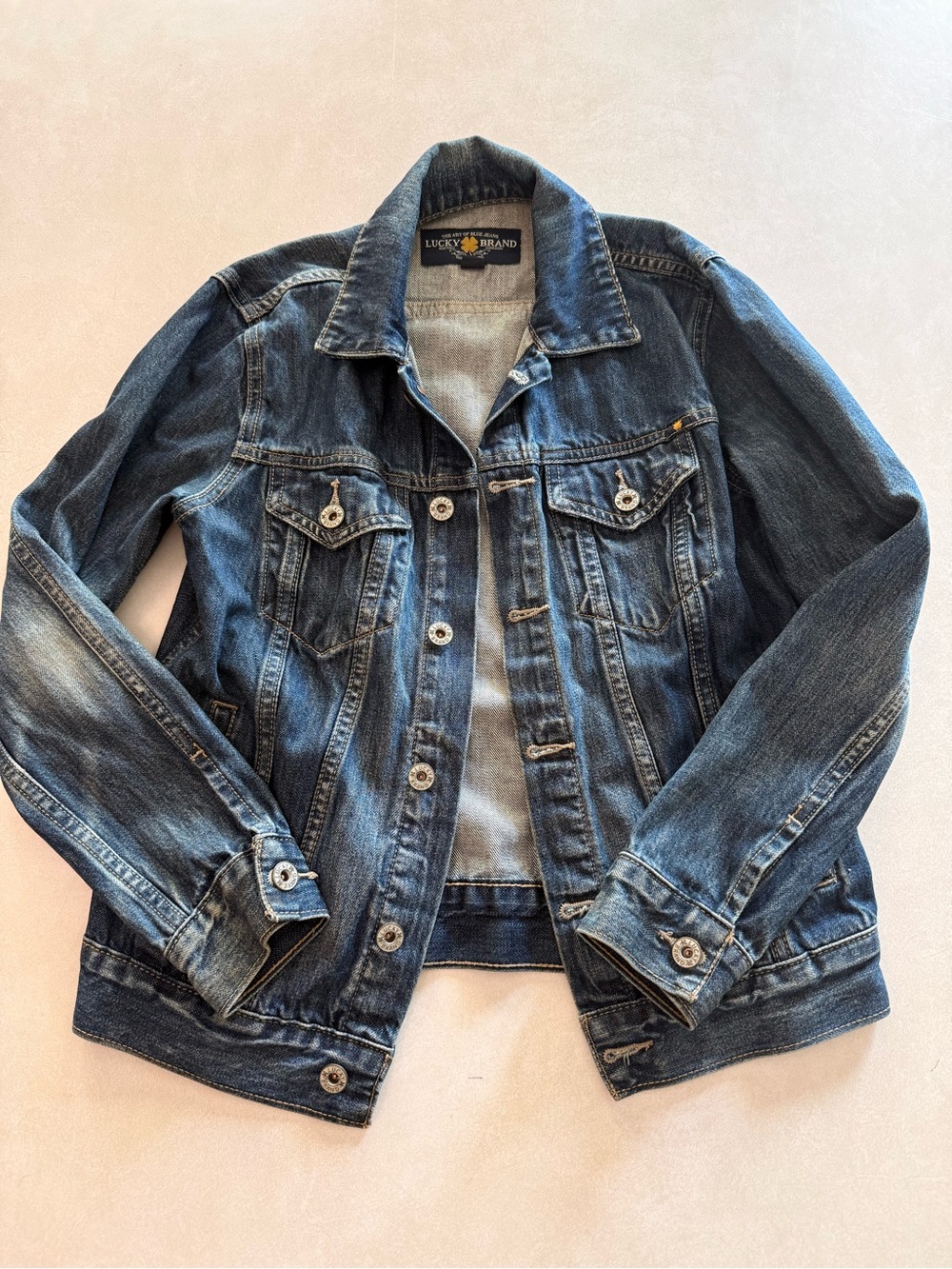 Lucky Brand The Tomboy Trucker Denim Jacket